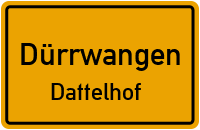 Straßenverzeichnis Dürrwangen Dattelhof