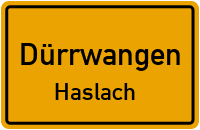 Straßenverzeichnis Dürrwangen Haslach