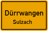 Straßenverzeichnis Dürrwangen Sulzach