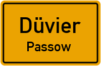 Straßen in Düvier Passow