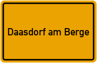 City Sign Daasdorf am Berge
