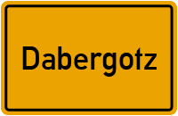 Ortsschild von Gemeinde Dabergotz in Brandenburg