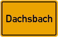 Wo liegt Dachsbach?