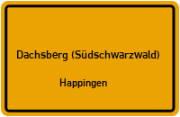Panoramastraße in Dachsberg (Südschwarzwald)Happingen