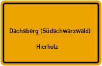 Weihermatt in 79875 Dachsberg (Südschwarzwald) (Hierholz)