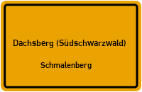 Schmalenberg in Dachsberg (Südschwarzwald)Schmalenberg