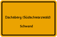 Schwand in 79875 Dachsberg (Südschwarzwald) (Schwand)