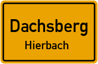 Rübländerstraße in DachsbergHierbach