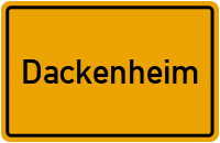City Sign Dackenheim
