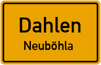 Straßenverzeichnis Dahlen Neuböhla