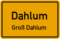 Alte Straße in DahlumGroß Dahlum