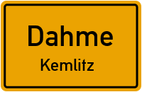 Kemlitz Dorfweg in DahmeKemlitz