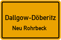 Rohrbecker Damm in Dallgow-DöberitzNeu Rohrbeck
