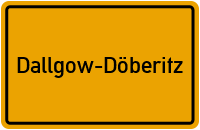 Ortsschild von Gemeinde Dallgow-Döberitz in Brandenburg