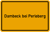 City Sign Dambeck bei Perleberg