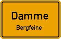 Straßenverzeichnis Damme Bergfeine