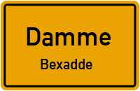 Straßenverzeichnis Damme Bexadde
