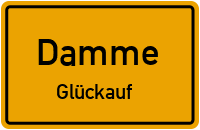 Fontanestraße in DammeGlückauf