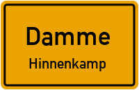 Straßenverzeichnis Damme Hinnenkamp