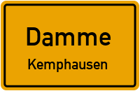 Straßenverzeichnis Damme Kemphausen