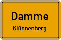 Straßenverzeichnis Damme Klünnenberg