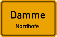 Straßenverzeichnis Damme Nordhofe