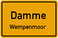 Straßenverzeichnis Damme Wempenmoor