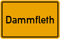 Ortsschild von Gemeinde Dammfleth in Schleswig-Holstein