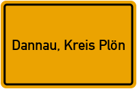 City Sign Dannau, Kreis Plön