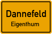 Straßen in Dannefeld Eigenthum