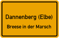 Straßenverzeichnis Dannenberg (Elbe) Breese in der Marsch