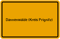 City Sign Dannenwalde (Kreis Prignitz)