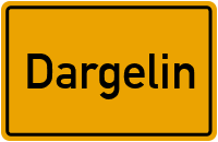 Ortsschild von Dargelin in Mecklenburg-Vorpommern