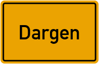 Ortsschild von Dargen in Mecklenburg-Vorpommern