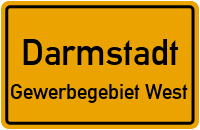 Rosa-Parks-Straße in DarmstadtGewerbegebiet West