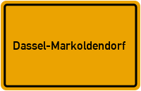Ortsschild Dassel-Markoldendorf