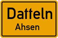 Straßenverzeichnis Datteln Ahsen