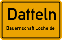 Hubertusweg in DattelnBauernschaft Losheide