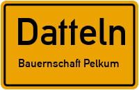 Waldstraße in DattelnBauernschaft Pelkum