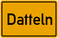 Ortsschild von Stadt Datteln in Nordrhein-Westfalen