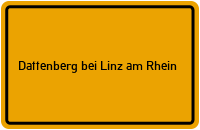 Ortsschild Dattenberg bei Linz am Rhein