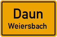 Straßenverzeichnis Daun Weiersbach
