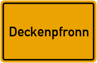 Wolfackerweg in 75392 Deckenpfronn
