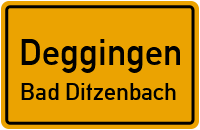 Straßen in Deggingen Bad Ditzenbach