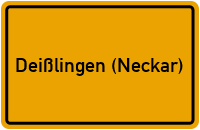 City Sign Deißlingen (Neckar)