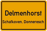 Wenzel-Zwicker-Weg in DelmenhorstSchafkoven, Donneresch