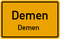 Fritz-Reuter-Straße in DemenDemen
