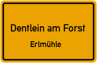 Hohlweg in Dentlein am ForstErlmühle