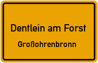Wiesenstraße in Dentlein am ForstGroßohrenbronn