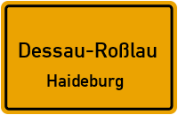 Heidebrückenweg in Dessau-RoßlauHaideburg